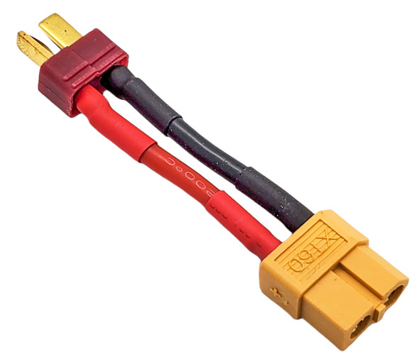 NHX RC XT60 Female to T Plug(Deans) Male Adapter Connector 14AWG