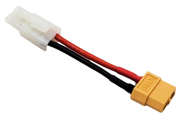 NHX RC XT60 Female to Tamiya Male Conversion Connector 16AWG 40mm
