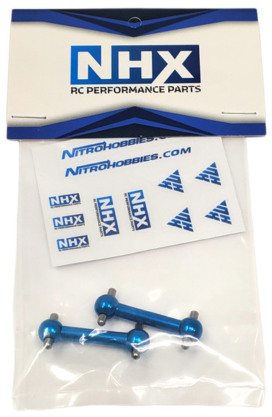NHX RC Aluminum DogBone Blue : Tamiya TT01 / TT01E / TT02