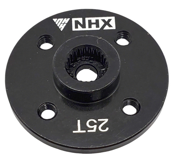NHX RC Round Aluminum Servo Horn -25T - Black