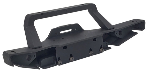 NHX RC Aluminum Front Bumper w/ LED Winch Fairlead for Axial SCX10 III -Matte Black