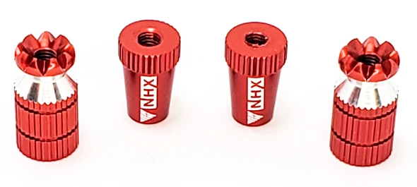 NHX RC Alum Transmitter Gimbal Stick Ends (M3) 27mm for Spektrum DX6 DX6i DX7S DX8 DX9 -Red
