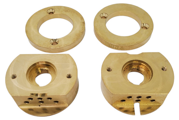NHX RC Brass Steering Knuckle Set for Axial Wraith / RR10 -Black