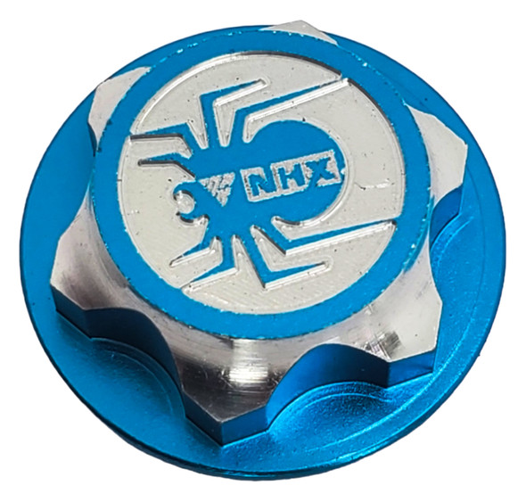 NHX RC 1/8 17mm Aluminum Spider Wheel Nuts (4) -SkyBlue