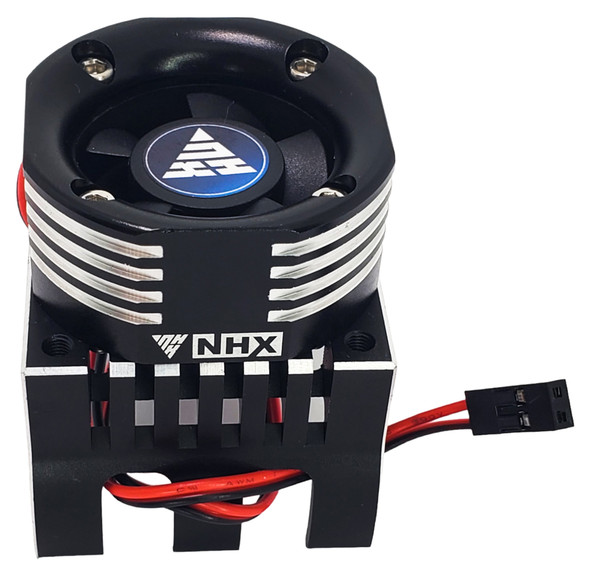 NHX RC 1/8 Colorful LED Aluminum Heatsink High Speed Cooling Motor Fan -Black