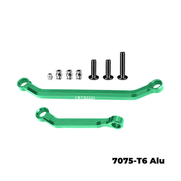 GPM Aluminum Tie Rod Link & Drag Link Set Green for AXIAL 1/30 SCX30 Ford Bronco