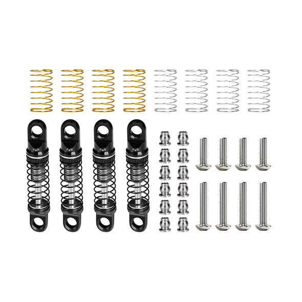GPM Alloy Adjustable Shock Set 26mm Grey for SCX30 Ford Bronco/Jeep Wrangler JLU