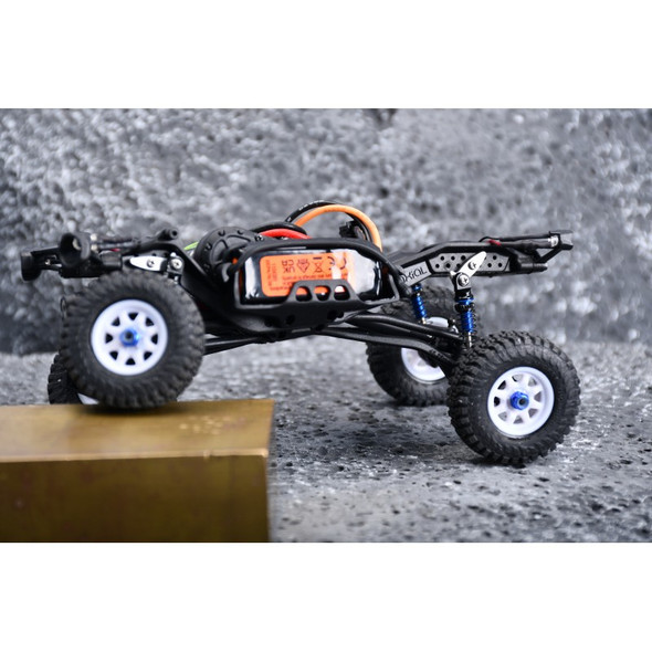 GPM Aluminum Flex Blades Extensions (Droop Flex Mod) Grey for SCX30 Ford Bronco