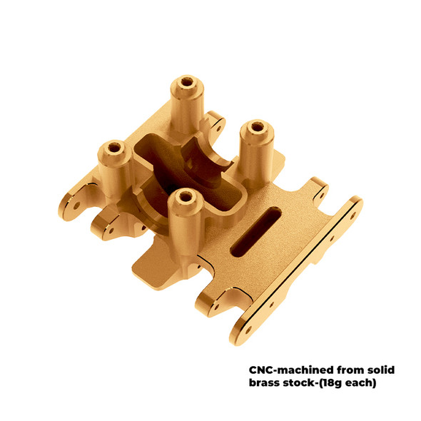 GPM Brass Center Gear Box Mount Skid Plate 18g for AXIAL 1/30 SCX30 Ford Bronco