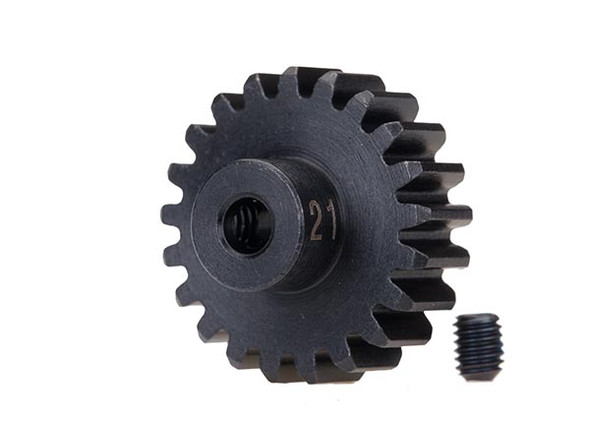 Traxxas 3951X Gear, 21-T pinion (32-p) heavy duty machined hardened steel / set screw