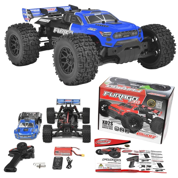 Corally C-00230-B FURAGO XD 4WD RTR Monster Truck Blue Brushed 2S w/Battery/Charger