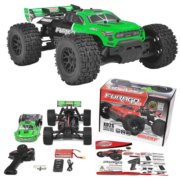 Corally C-00230-G FURAGO XD 4WD RTR Monster Truck Green Brushed 2S w/Battery/Charger