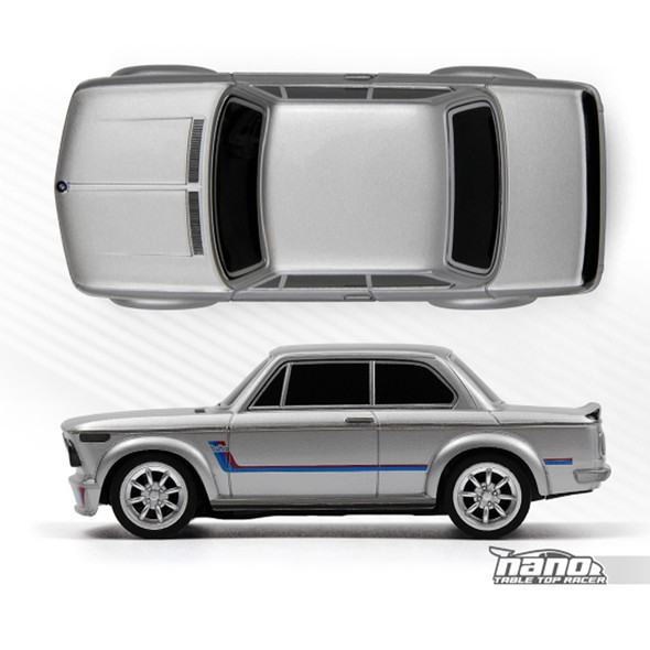 HPI 161401 1/64 Nano TTR 2WD BMW 2002 Turbo Touring Car Silver w/ Remote