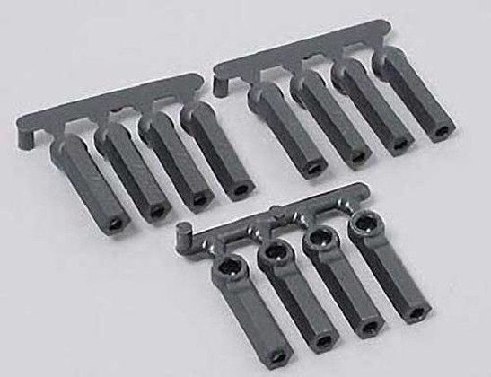 RPM 73392 Long Shank Rod Ends (Black) 12pc For 4-40 (3mm) Turnbuckle