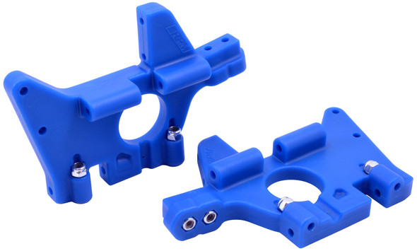 RPM 81065 Front Bulkheads (2pcs) Blue For Traxxas T/E Maxx