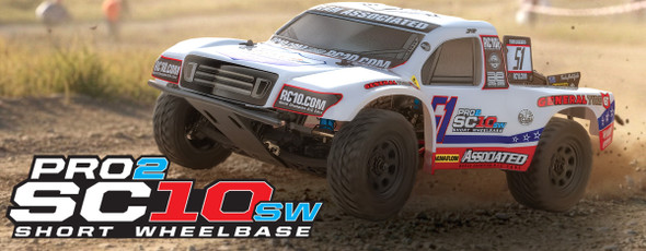 Associated 70040 Pro2 SC10sw 1/10 RTR 2WD Off-Road Short Course Truck White