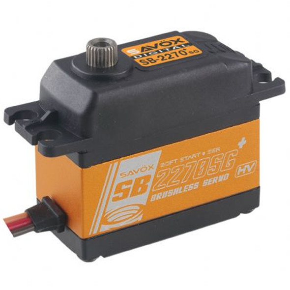 Savox SB-2270SG+ HV Brushless Digital Servo w/Soft Start 0.11sec / 624.9oz @ 8.4V