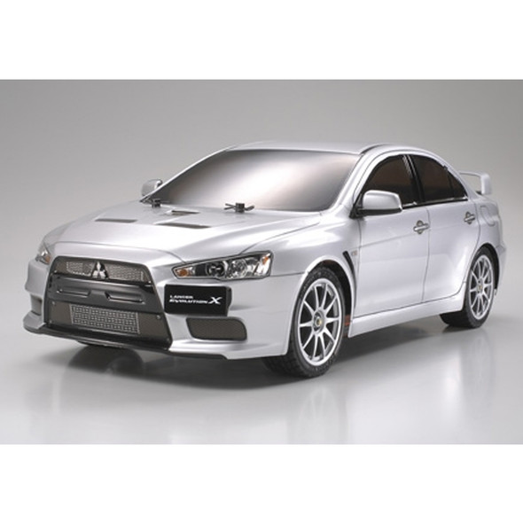 Tamiya 51376 1/10 RC Clear Body Set for Mitsubishi Lancer Evolution X