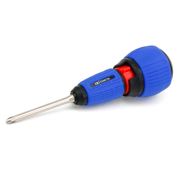 Tamiya 74152  Ratcheting Screwdriver Pro w/(+) Bit/L