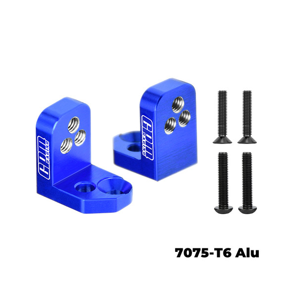GPM New Design Adjustable Rear Shock Mount Blue for Vanquish 1/10 H10 Optic
