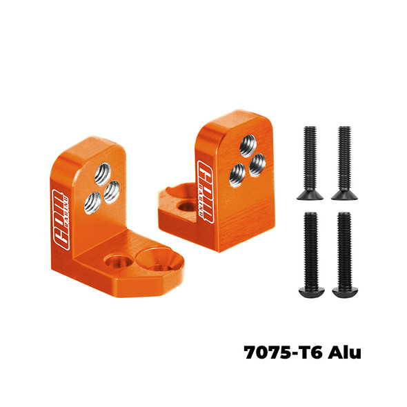 GPM New Design Adjustable Rear Shock Mount Orange for Vanquish 1/10 H10 Optic