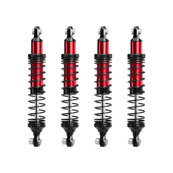 GPM Aluminum F&R Adjustable Progressive Spring Shock 89mm Red for Vanquish H10 Optic