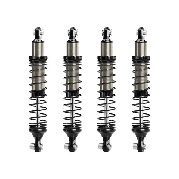 GPM Aluminum F&R Adjustable Progressive Spring Shock 89mm Titanium for Vanquish H10 Optic