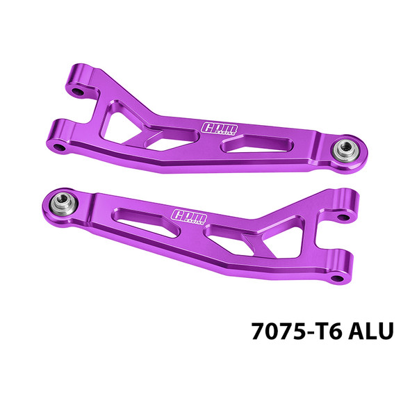 GPM Aluminum Front Upper Suspension Arms Purple for ARRMA 1/16 Mini Kraton