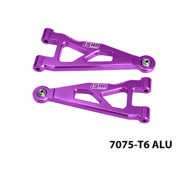 GPM Aluminum Front Lower Suspension Arms Purple for ARRMA 1/16 Mini Kraton