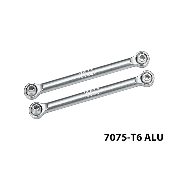 GPM Aluminum Front Steering Toe Links Silver for ARRMA 1/16 Mini Kraton 3S