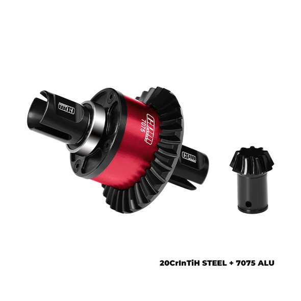 GPM Front or Rear Complete Differential 30/9T Red for Arrma 1/5 Kraton/Outcast