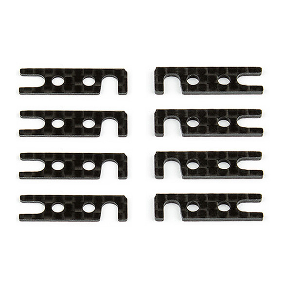Associated 31630 Arm Mount Shims, Inner, Carbon Fiber for TC7.1 / TC6.2