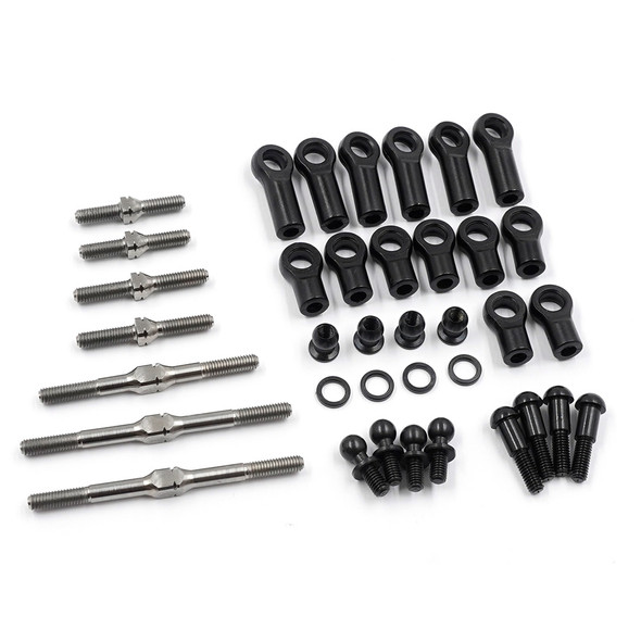 Yeah Racing TAGF-005SV 64 Titanium Turnbuckle & Steering Tie-Rod Set for Tamiya GF-02