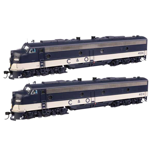 Walthers 920-42911 EMD E8 A-A Loco w/Sound & DCC Chesapeake & Ohio #4014 & #4026