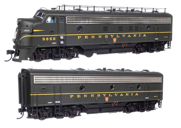 Walthers 920-49538 EMD FP7 & F7B STANDARD DC Pennsylvania Railroad #9858A, #9858B