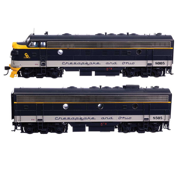 Walthers 920-49546 EMD FP7 & F7B STANDARD DC Chesapeake & Ohio #8005 & #8505