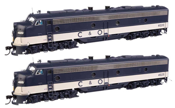 Walthers 920-49910 EMD E8 A-A - Standard DC Chesapeake & Ohio #4020 & 4025