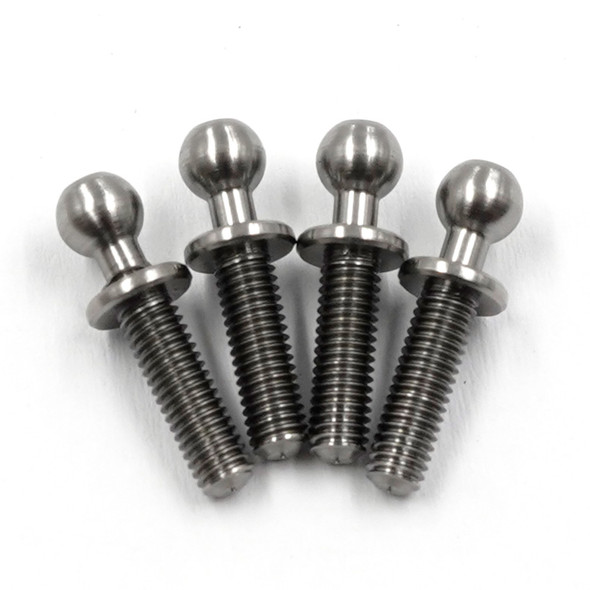 Yeah Racing YA-0772SV High Precision 64 Titanium Ball Stud 4.3mm x 10mm (4Pcs)