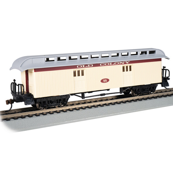 Bachmann 15306 Baggage Car (1860-1880 era) - Old Colony Railroad #90 HO Scale
