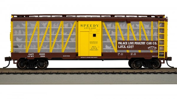 Bachmann 15903 Palace Live Poultry Car Co. #4207 (Speedy w/Chickens) Freight Car HO Scale