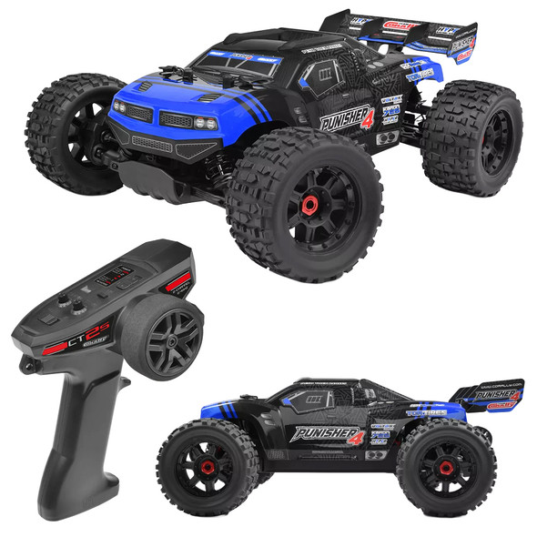 Corally C-00292-B 1/10 Punisher 4 - RTR Brushless Power 4S Monster Truck - Blue