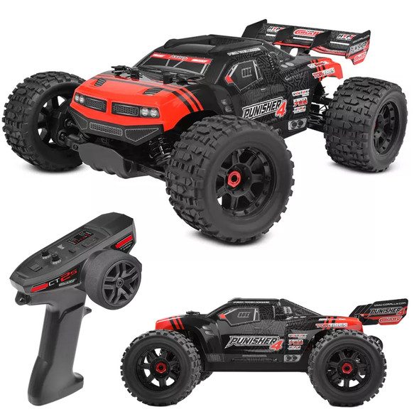 Corally C-00292-R 1/10 Punisher 4 - RTR Brushless Power 4S Monster Truck - Red