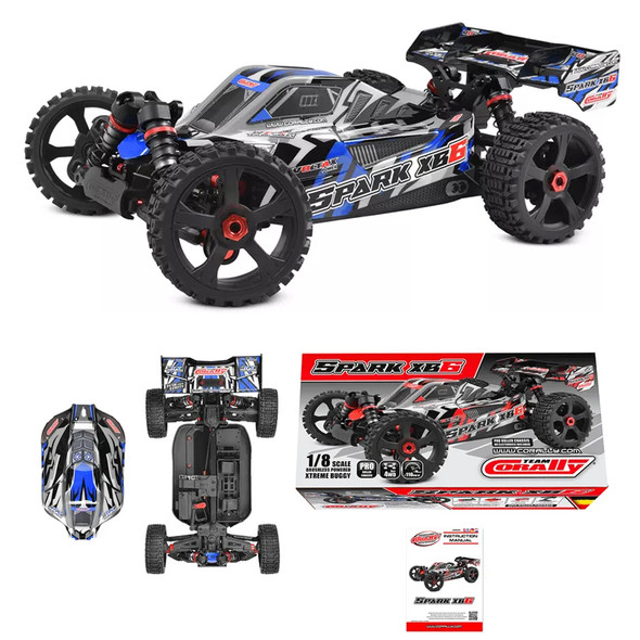 Corally C-00485-B 1/8 SPARK XB-6 - Roller 4WD Buggy Blue - No Electronics