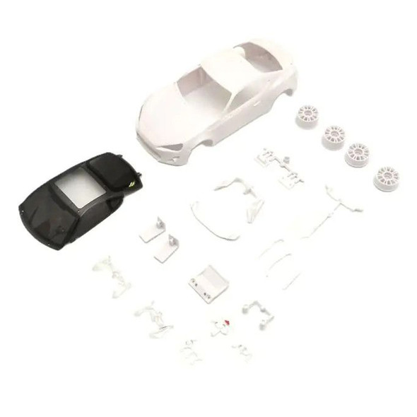 Kyosho MZN231 TOYOTA 86 White Body Set w/ Rims for Mini-Z