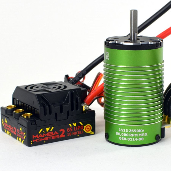Castle Creations Mamba Monster 2 25.2V Wp ESC w/ 2650Kv V2 Sensored Motor 010-0108-06