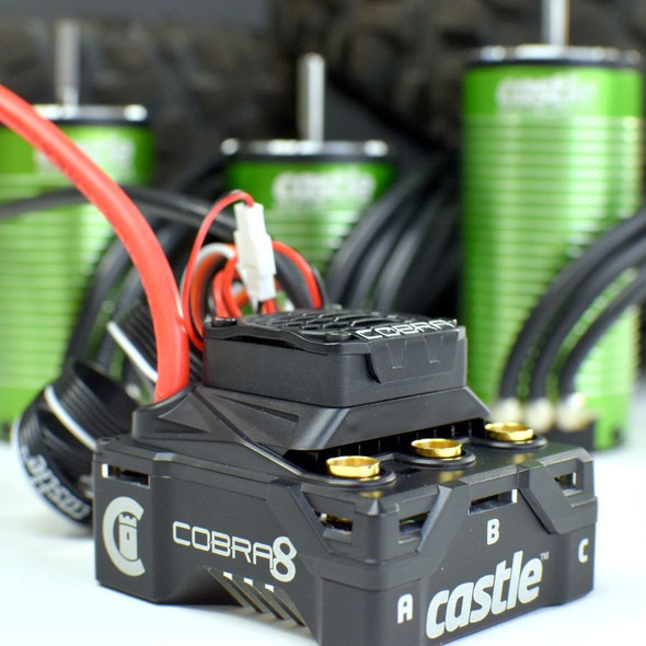 Castle Creations Cobra 8 25.2V ESC w/ 1512-2650Kv V2 Sensored Motor Combo 010-0172-05