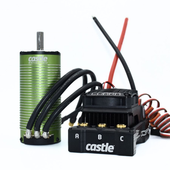 Castle Creations Cobra 5 ESC 8S Max 33.6V, 20A Peak BEC w/ 1721-1260kv Sensored Motor 010-0179-03