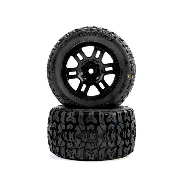 Pro-Line PRO1034610 Jaeger F/R MT Tires MTD 12mm Black Split Six (2): ARRMA MINI KRATON
