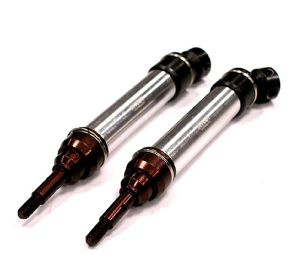 Integy XHD Steel Front Universal Drive Shaft (2) for Traxxas 1/10 Slash / Stampede 4X4 T8559SILVER