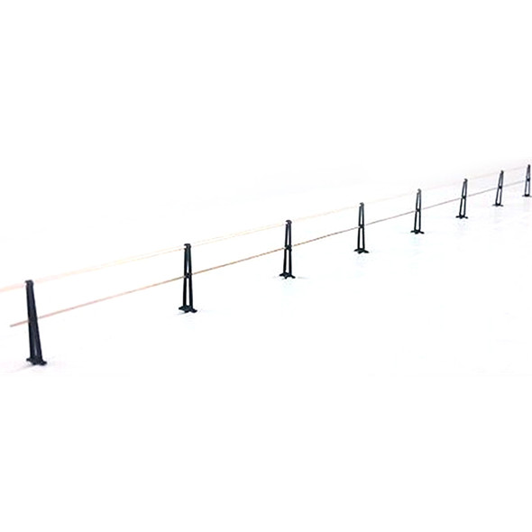 Tichy Train Group 8300 Pennsylvania Railroad-Style Pipe Rail Stanchions (30) HO Scale